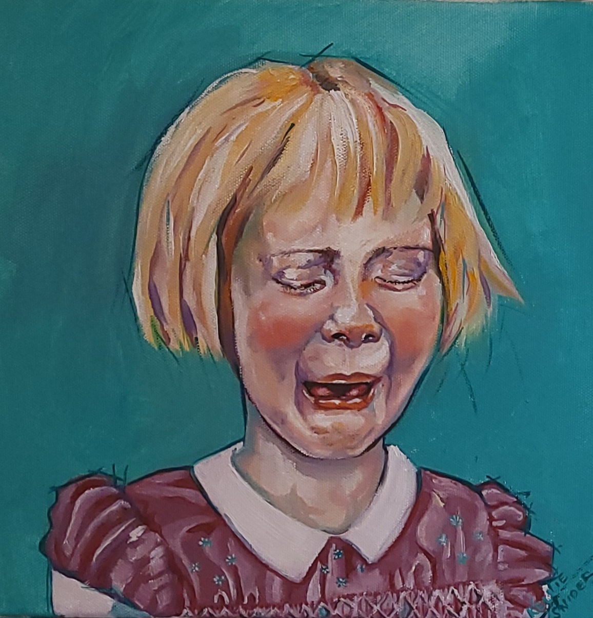 Blog - a crying blonde child